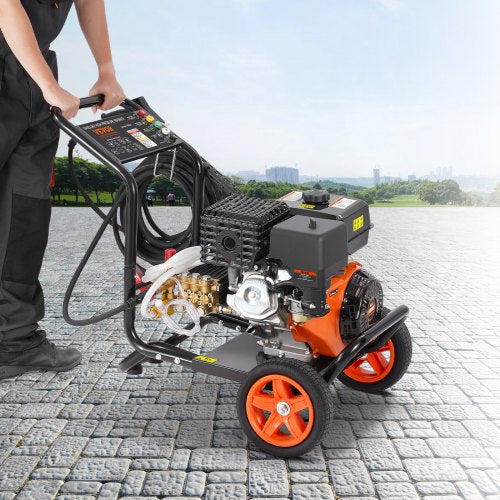 VEVOR Benzin-Hochdruckreiniger 4400PSI 15L/min 4 GPM mit 5 Düsensatz für Autos
