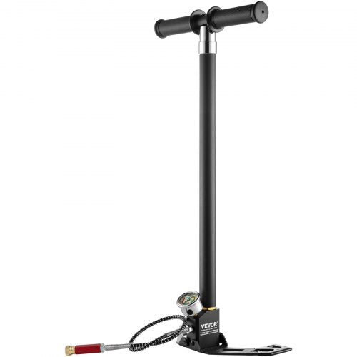 VEVOR PCP-Handpumpe, 4-stufig, 30 MPa 4500 PSI Hochdruck-PCP-Luftgewehr-Füllbügelpumpe mit Öl-Feuchtigkeitsfilter-Manometer, Edelstahl für Luftgewehre, Tauchflaschen, Paintball-Füllreifen