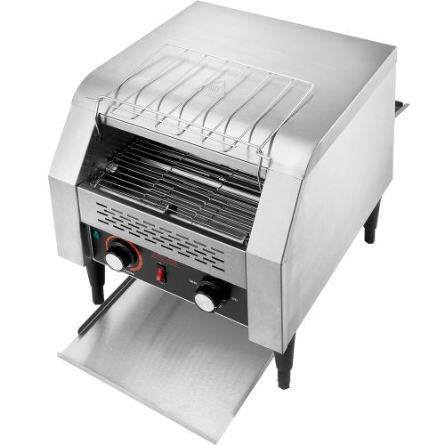 VEVOR Durchlauf-Toaster 1770 W Förderbandtoaster, Kettentoaster, Drei Einstellbare Modi 150 / 300 / 450 Scheiben pro Stunde, Kommerzieller Toaster Förderband Edelstal Restaurants, Bäckereien