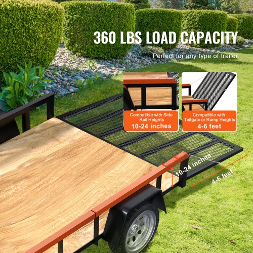 VEVOR Tailgate Utility Trailer Gate &amp; Ramp Lift Assist System 180 lbs Capacity
