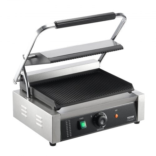 VEVOR Panini-Pressgrill Sandwichmaker Grillplatte 36x23cm Elektrisch Kommerziell