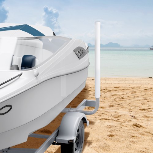 VEVOR L-Form 1,5 m Anhängerpfahl Bootsanhänger Anleitung Kurbelstütze Bootsführung, 30 cm Einstellbare Breite Boat Trailer Guide-on, Ersatzteile und Zubehör für Skiboot Fischerboot Segelbootanhänger