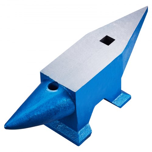VEVOR Schmiede Amboss 60 kg Schmiede Zubehör Amboss Werkzeuge geschmiedeter Stahl mit rundem und quadratischem Loch robust