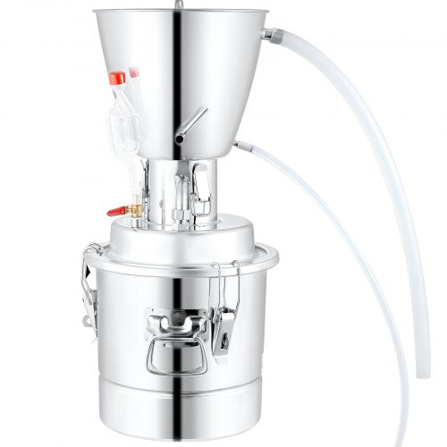 VEVOR Destillieranlage Wasser Alkohol Destillierer 70L,Haus Destillieranlage Destille Alkohol Silber 220-240V Moonshine Destilliermaschine
