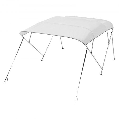 VEVOR Bimini Top Bootsverdeck Bootdach Sonnenverdeck Hellgrau 4 Bögen 170-183cm