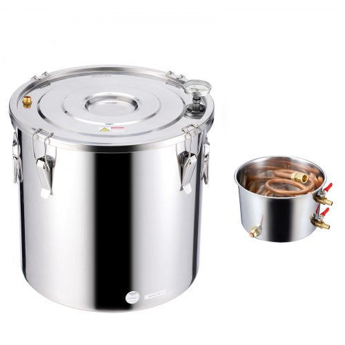 VEVOR 50L Alkohol Destilliergerät Destillierer Moonshine Still Edelstahl