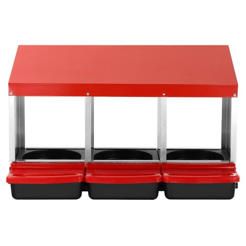 VEVOR Legenest Hühner 3 Abteile Hühnernest mit Belüftungslöchern 796x525x475mm