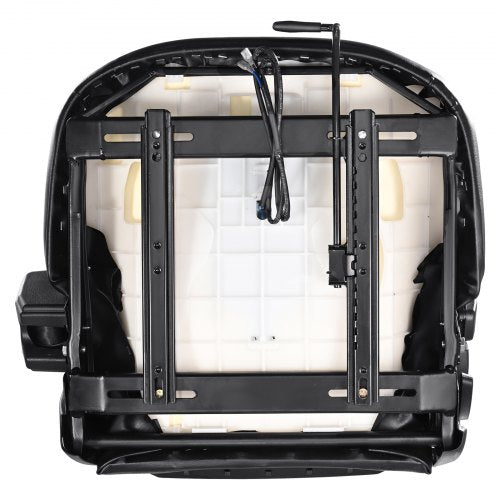VEVOR Universal Traktorsitz aus PVC-Kunstleder und Polyurethanschaum Traktor Schleppersitz mit Sicherheitsgurt und Mikro-Sicherheitsschalter Fahrersitz Einzelsitz 160–340mm Schlitz