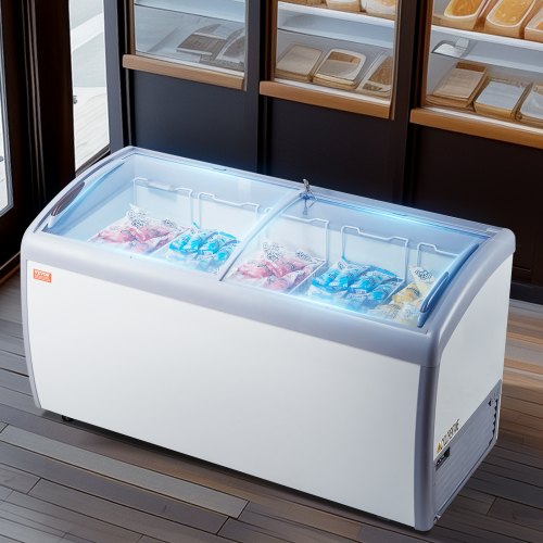 VEVOR 460L Kommerzielle Eisvitrine Gelato-Tauch-Gefrierschrank