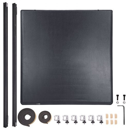 VEVOR Ladeflächenabdeckung, aufrollbare Ladeflächenabdeckung, kompatibel mit 2002-2018 Dodge Ram 1500, 2003-2024 2500 3500, 2019-2024 Classic, für 6,4 x 5,5 Fuß große Ladefläche, weiches PVC-Material