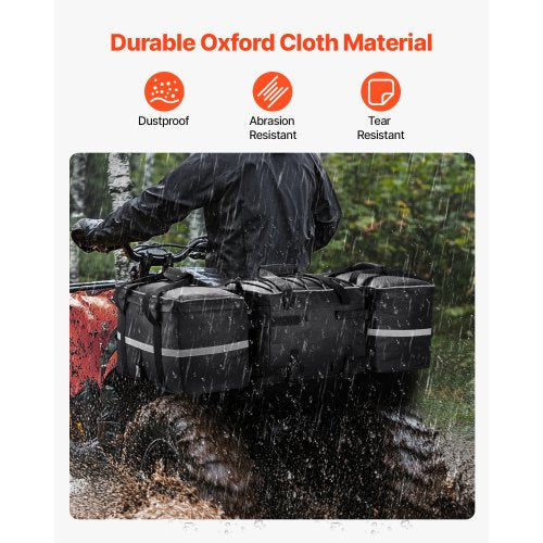 VEVOR 54L ATV UTV Hinten Lagerung Tasche Hecktasche Aufbewahrungstasche Schwarz