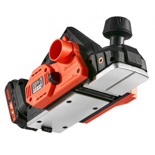 VEVOR Akku-Hobel 20V 800W Handhobel 82mm Breite Hobelmaschine 2mm Hobeltiefe Elektrohobel 16000U/min Einhandhobel mit HSS-Klingen und doppeltem Staubauslasssystem Hobekl Handhobelmaschine