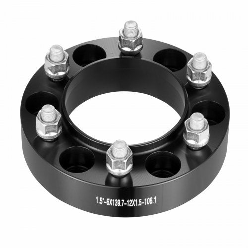 VEVOR 1,5 Zoll 6 x 5,5 Zoll Spurverbreiterungen Radadapter 6 Radschrauben