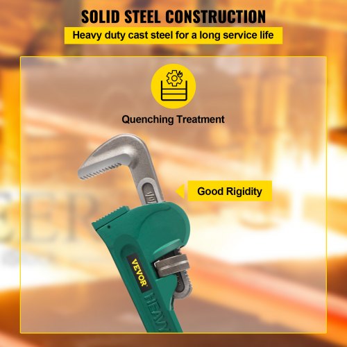 Heavy Duty 48" Aluminum Pipe Wrench 4" Jaw Straight Pipe Wrench Plumbing