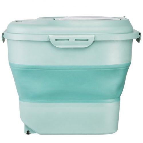 VEVOR Vorratsdosen Aufbewahrungsbox Küche 6,5-25L 100 % Luftdicht Klappbar Vorratsbehälter PP Verschluss-System, Rollbare Vorratsdosen für Reis, Mehl, Zucker, Bohnen, Nüssen, Tiernahrung usw.
