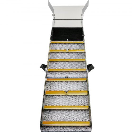 VEVOR Faltbare Schleusenbox aus Aluminiumlegierung, Kompakte 127 cm Schleusenboxen für Gold, Leichte Goldschleusenausrüstung, Tragbare Schleusenboxen mit Bergmannsmoos, Fluss, Bach usw.