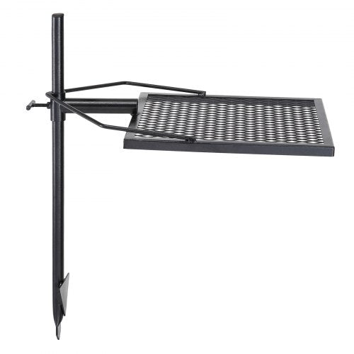VEVOR Drehspieß Schwenkgrill Stahl 405 x 405 mm, Holzkohlegrill Tragbarer Grillrost Grillgestell 6 kg Belastbarkeit 300 ℃ Freistehend Spießbratengrill BBQ Grill Grillwagen Barbecue Camping
