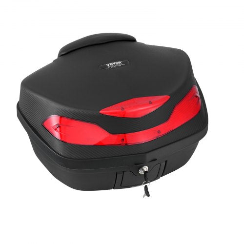 VEVOR Motorradkoffer Top Case Universal Motorrad Tasche 48L Topbox Schwarz
