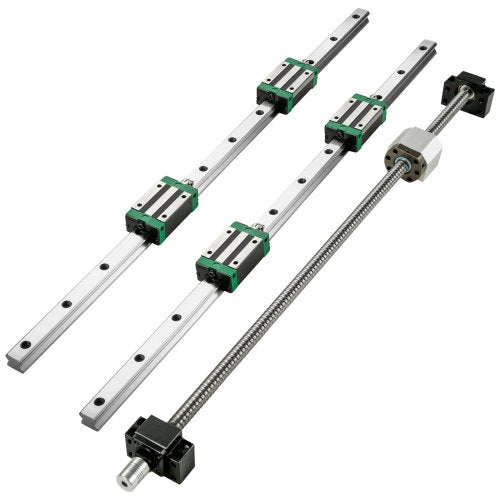 VEVOR Linearführung Linearschiene mit 4PCS Gleitblock Kugelumlaufspindel Führungsschiene für 3D Drucker Cnc Maschine Hgr 20-1500mm