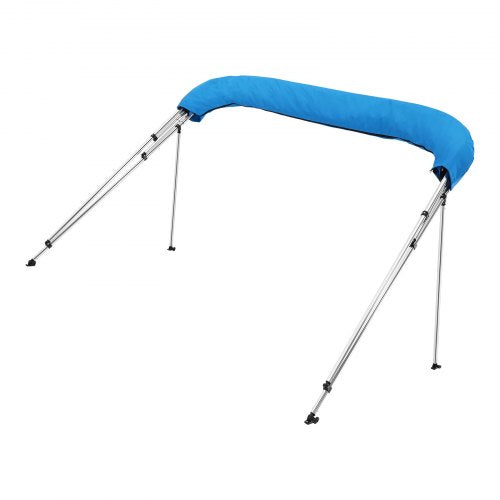 VEVOR Bimini Top Bootsverdeck Bootdach Sonnenverdeck Blau 4 Bögen 170-183cm