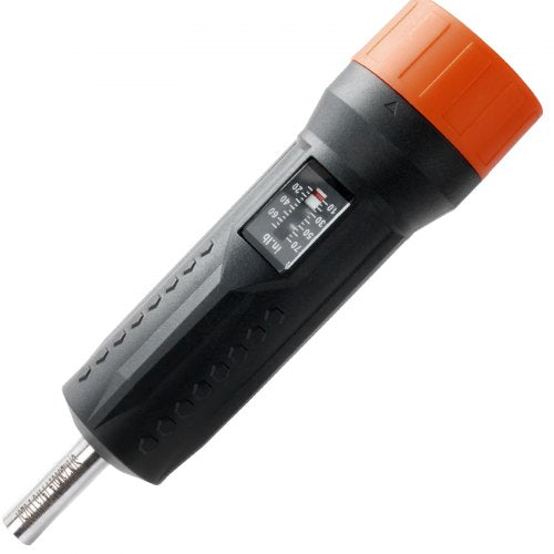VEVOR 1/4-Zoll-Antriebs-Drehmomentschraubendreher-Schlüsselsatz, 1,13–7,91 Nm Drehmoment-Einstellbereich, 1 in-lb-Schritte Drehmomentschraubendreher, Schraubendreher-Bohrer-Set mit Sichtfenster