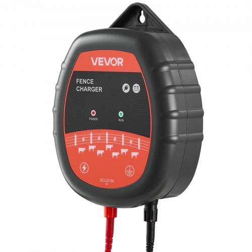 VEVOR Weidezaungerät 10kV 1J AC DC Elektrozaungerät 3km Reichweite Weidegerät