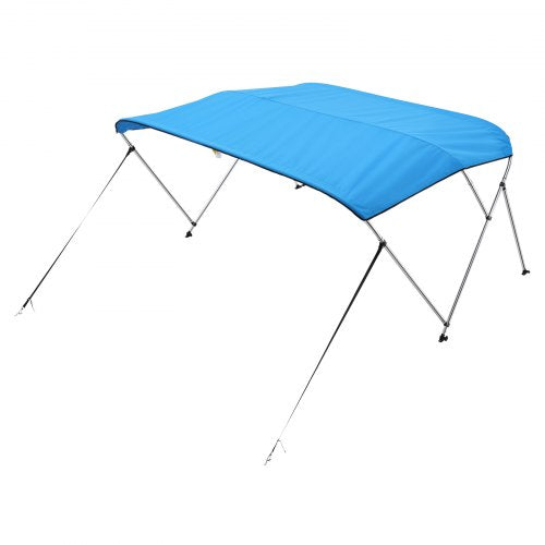 VEVOR Bimini Top Bootsverdeck Bootdach Sonnenverdeck Blau 3 Bögen 185-198cm