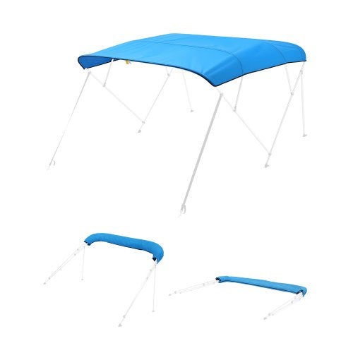 VEVOR Ersatz-Bootsverdeck Bootsmarkise Bimini Top für Boote 231-244cm Blau