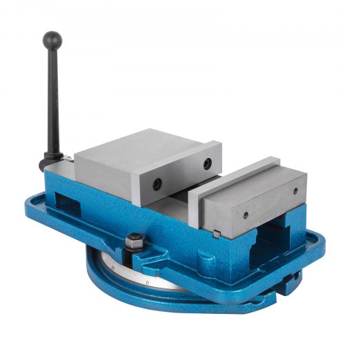 VEVOR Schraubzwingen-Schraubstock 125 mm, Tischschraubstock 125 mm, Bench Clamps 140 mm, Metall Professionelle Gusseisen Schraubstock für Säulenbohrer Breite Backen