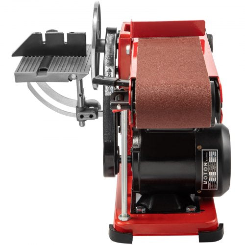 VEVOR Bandschleifmaschine 375 W Band-Tellerschleifer Combo Band Tellerschleifer 915×100 mm Riemengröße Band- und Scheibenschleifmaschine 150 mm