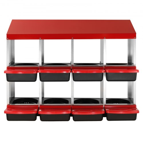 VEVOR Legenest Hühner 8 Abteile Hühnernest mit Belüftungslöchern 1060x525x800mm