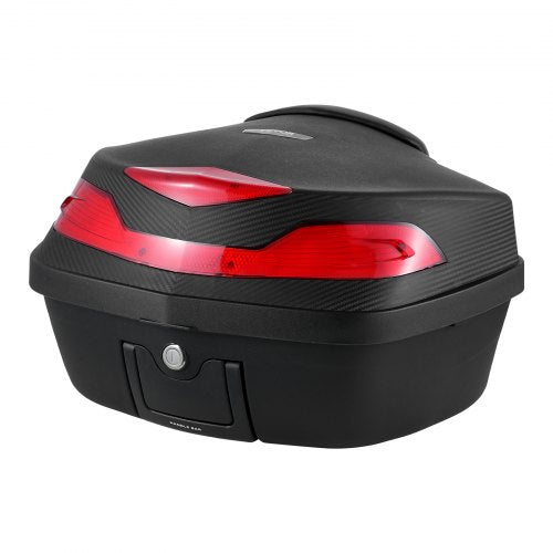 VEVOR Motorradkoffer Top Case Universal Motorrad Tasche 48L Topbox Schwarz