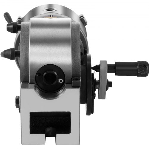 VEVOR Teilapparat mit backenfutter MT2, Rotary Tisch mit Indizierung Höhe der Mitte 100 mm, Dividing Head 23 kg, Rotary Tisch mit Tellern, Eine Starke Unterstützung zu Bearbeitenden Werkstück