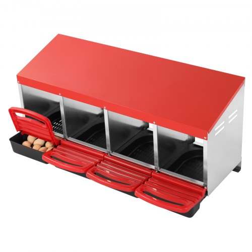 VEVOR Legenest Hühner 4 Abteile Hühnernest mit Belüftungslöchern 1060x525x475mm