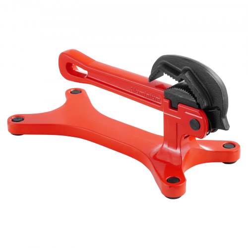 VEVOR Rohrschraubstock tragbar Schraubstock aus Alu Kapazität 3,175-38,1mm