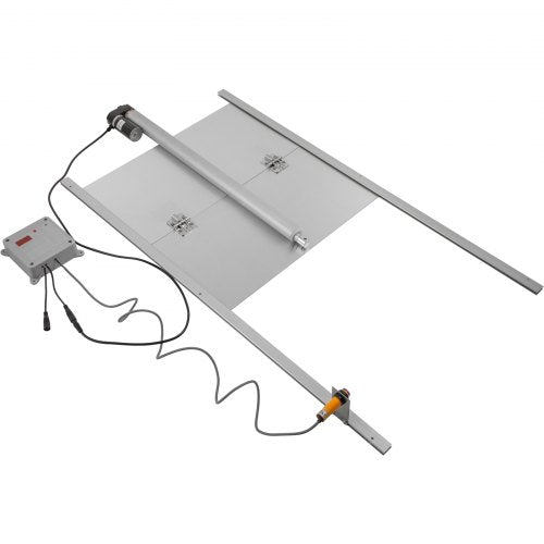 VEVOR Automatische Hühnerklappe Aluminiumlegierung/ABS Hühnertür mit Schieber 66W Hühner-Pförtner 30x30cm Tür Stallöffner mit Lichtsensor Zeitsteuerung Ideal für Außen-/Innenbereich von Hühnerställen