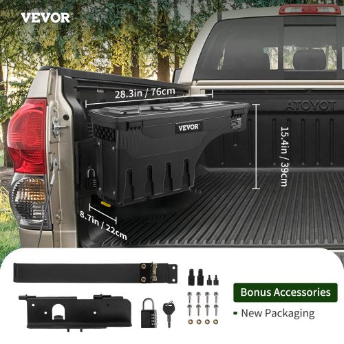 VEVOR LKW Staubox Staukasten Anhänger 25L Fassungsvermögen Werkzeugkasten 34kg