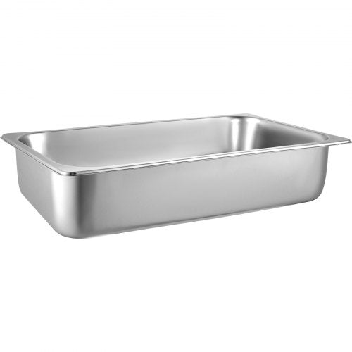 VEVOR Edelstahl Behälter 6 Stück, Speisebehälter Essens Behälter mit Deckel, Antihaft Teller, 53,7 x 33 x 14 cm, kommerzieller Warmhaltebehälter für Speisen, Torten, Aufläufe, Hotelpfanne