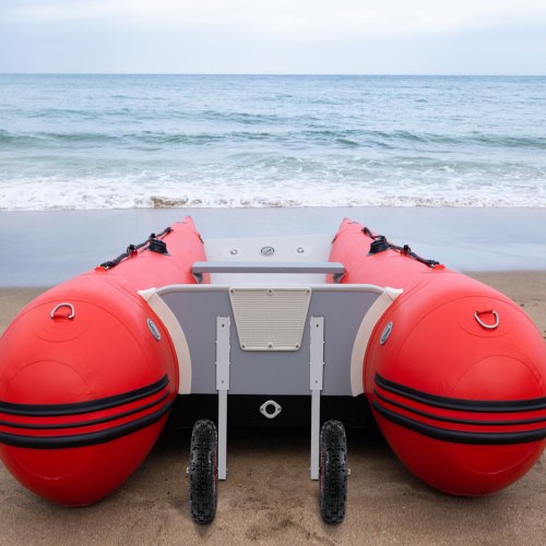 VEVOR Slipräder Starträder 12", Boot Räder für aufblasbares Schlauchboot 600 lbs Tragfähigkeit, Heckräder Schlauchbooträder zum Ziehen auf Gras Sand Schmutz mit 2 Paar Schnellverschlussbolzen