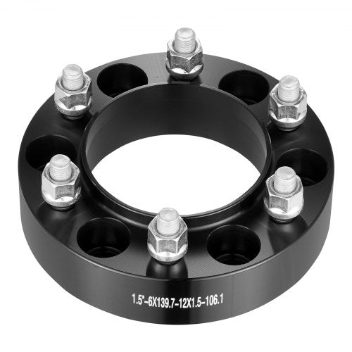 VEVOR 1,5 Zoll 6 x 5,5 Zoll Spurverbreiterungen Radadapter 6 Radschrauben