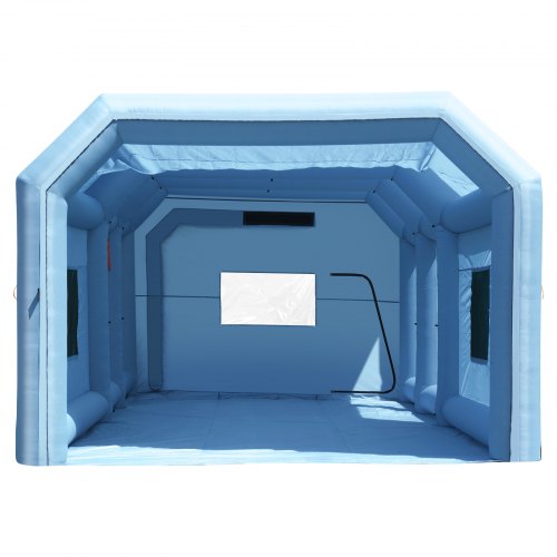 VEVOR Aufblasbare Lackierkabine, 8 x 4,5 x 3 m Aufblasbare Spritzkabine, mit 950 W + 750 W leistungsstarken Gebläsen und Luftfiltersystem, Tragbare Auto-Lackierkabine für Motorräder, mittelgroße SUVs