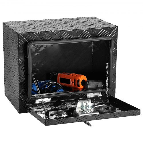 VEVOR Unterboden-Werkzeugkasten Lkw Werkzeugbox Anhängerbox 46x32x36cm Schwarz