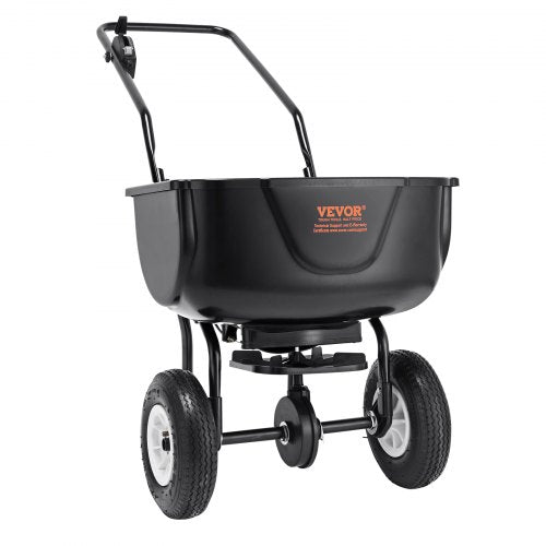 VEVOR 60LB Broadcast Spreader Walk-Behind Rasenstreuer Dünger Gartensämaschine