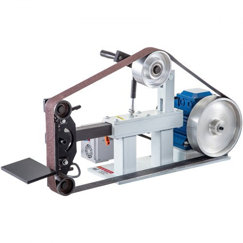 VEVOR Bandschleifmaschine, 1500 W Band und Scheiben Schleifmaschine, 5,08 x 208,28 cm Riemengröße Bandschleifmaschine, 1 Phase in 3 Phase Schleifgerät, 427 X 30,5 cm Gummischeibe Band-Tellerschleifer