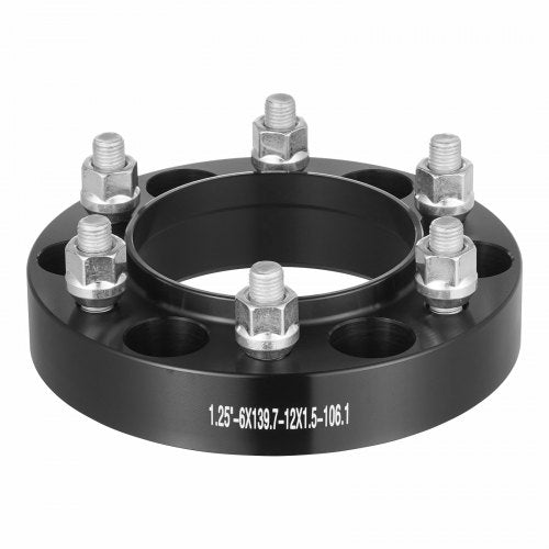 VEVOR 1,25 Zoll 6 x 5 Zoll Spurverbreiterungen Radadapter 6 Radschrauben