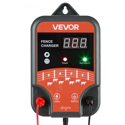 VEVOR Weidezaungerät 12kV 3J AC DC Elektrozaungerät 3km Reichweite Weidegerät
