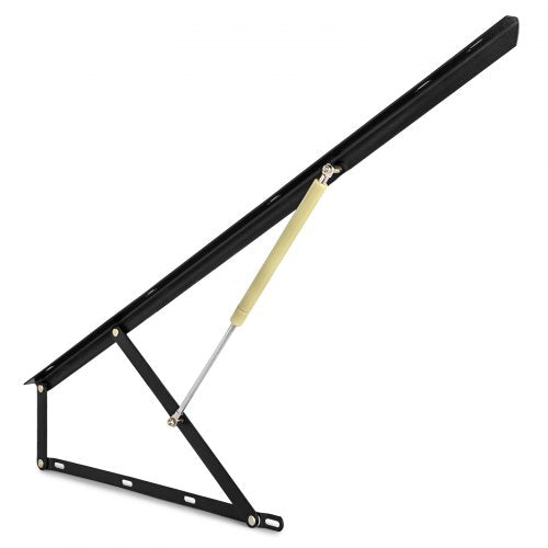 VEVOR Bett Lift Springaufbeschlag Bett aus Stahl, Bettbeschlag 120 cm Lang, Schwarz Hydraulische Bett Lift up Scharnier 60 kg Ladekapazität für Schlafsofas oder Betten mit einer Größe von 1,5 x 1,8 m