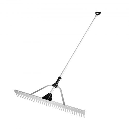 VEVOR Landschaftsrechen, 36-Zoll-Kopf, Aluminium-Landschaftsrechen, 102,36 Zoll, verstellbarer Griff