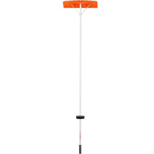VEVOR Schneeschaufel Dach 64 cm, Einstellbereich 1,52 bis 6,4 m, Dachschneeräumer aus Aluminium und ABS Schaufel, Schneeschieber Schneeräumer Dachräumer mit Rutschfester Griff