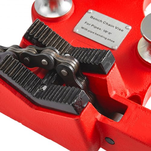 Schraub-Kettenschraubstock für 1/2'' bis 6'' Rohr-Schraubstock mit Kurbelgriff